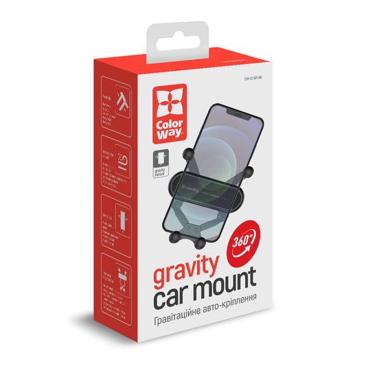 Autohalterung Colorway für Handy Gravity Sensor Halter Schwarz