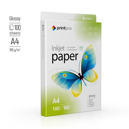 Fotopapier PrintPro von ColorWay glänzend 180g/m² A4 100 Blatt