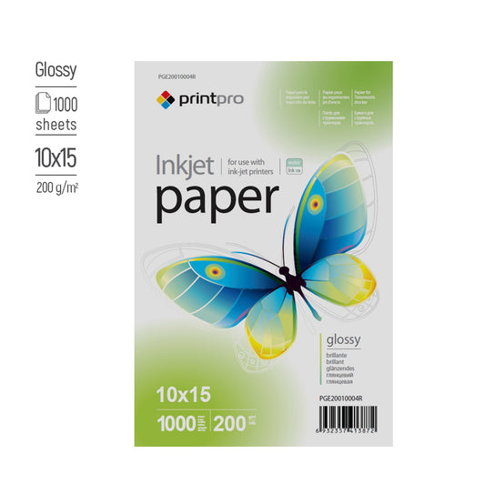 ColorWay Fotopapier PrintPro glänzend 200 g/m², 10x15, 1000 Blatt
