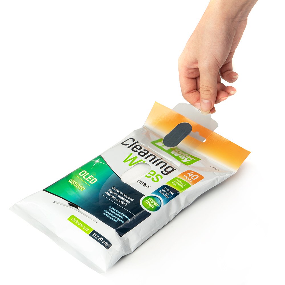 Reiniger ColorWay Tücher für LCD- und TFT-Bildschirme 40 Stück CW-1074