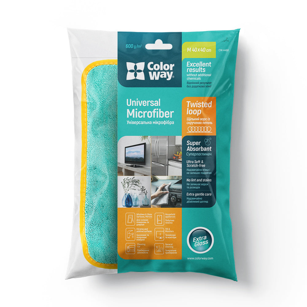 Reiniger ColorWay Mikrofaser Auto Universal Extra Dry 600gsm 40x40cm CW-4460
