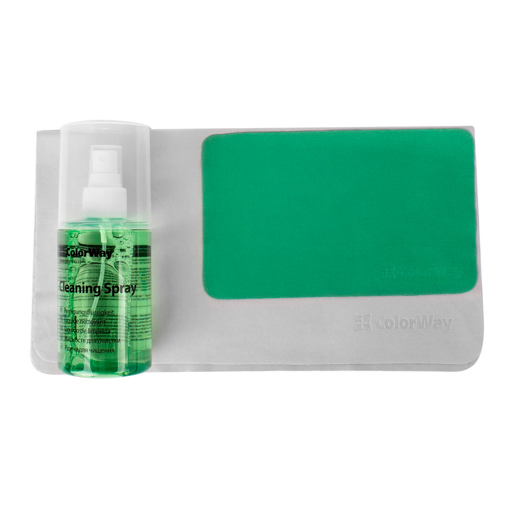 Bildschirmreiniger ColorWay Großes Reinigungsset 200ml und 2 Tücher (XXL und L)