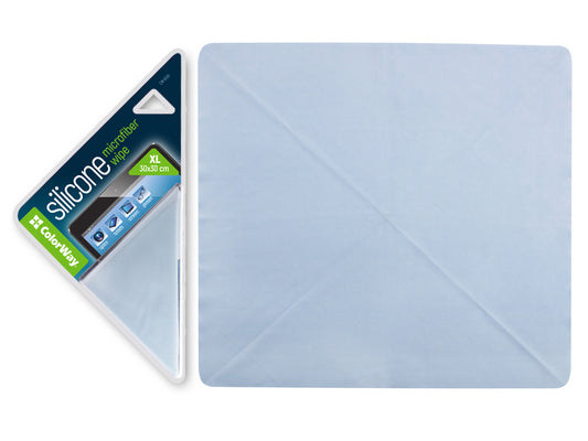 Silikon Microfaser Reinigungstuch ColorWay für  Elektronik und Brille 30x30 cm