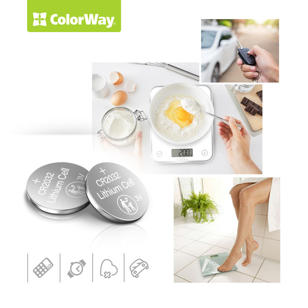 ColorWay Lithium Power Batterien CR2032 (5 Stück)