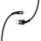 Kabel ColorWay USB - Apple (Nylon) 2,4A 1m schwarz