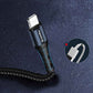 Kabel ColorWay USB - MicroUSB (Nylon) 2,4A 1m schwarz