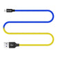 Kabel ColorWay USB - Apple 2,4A 1m blau-gelb