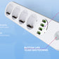 ColorWay Steckdose. Überspannungsschutz. 2m Kabel. 4-fach Steckdosenleiste. 4 USB. USB-Auto-ID. Bis zu 3,4 A max. CW-CHE44W. Weiß