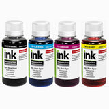 Set Tinte ColorWay Canon Toner GI-490 PIXMA G1400/G2400/G3400BK/C/M/Y 4x100 ML/Flasche