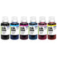 ColorWay Tinten-Set für Epson EW810 EcoTank & Stylus Photo – Dye-Based, 6x100ml (BK/C/LC/LM/M/Y), kompatibel mit 108 Tinten (CW-EW810SET01)