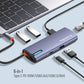 ColorWay USB-C Dockingstation 6-in-1, Hub, 100W Power Delivery, 5 Gbps, 4X USB-A, 1x USB-C, Ethernet, Grau