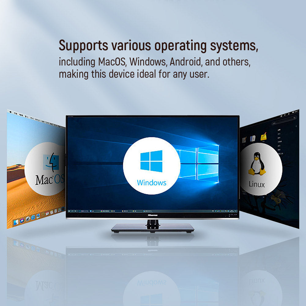 ColorWay USB-C Dockingstation 6-in-1, Hub, 100W Power Delivery, 5 Gbps, 4X USB-A, 1x USB-C, Ethernet, Grau