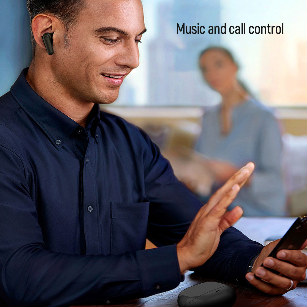 COLORWAY TWS-1 Bluetooth Kopfhörer, Kabellos, 20 Stunden Akkulaufzeit mit Ladecase, Bluetooth 5.3, Schwarz