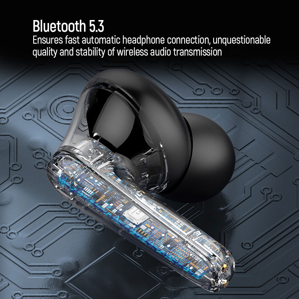 ColorWay TWS-3 Kabellose Bluetooth 5.3 In-Ear Kopfhörer – Schwarz | 20 Std. Spielzeit, Touch-Steuerung, IPX4