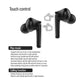 ColorWay TWS-3 Kabellose Bluetooth 5.3 In-Ear Kopfhörer – Schwarz | 20 Std. Spielzeit, Touch-Steuerung, IPX4