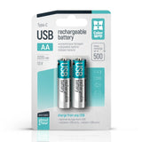 Wiederaufladbare Batterie ColorWay AA USB-C 2200mAh 1,5V (Li-Polymer) (2 Stück)