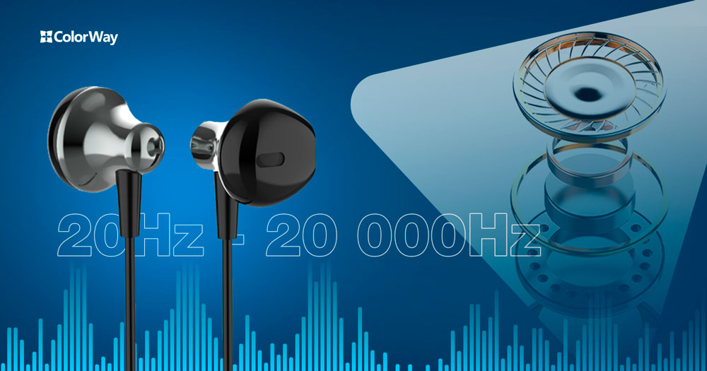 ColorWay In-Ear Kopfhörer WD01, 3,5 mm Klinke, Eingebautes Mikrofon, Kabelsteuerung, Schwarz