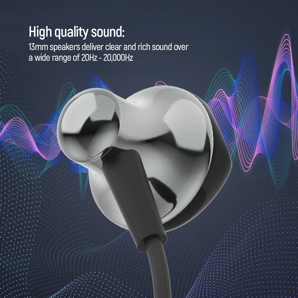 ColorWay In-Ear Kopfhörer WD01, 3,5 mm Klinke, Eingebautes Mikrofon, Kabelsteuerung, Schwarz