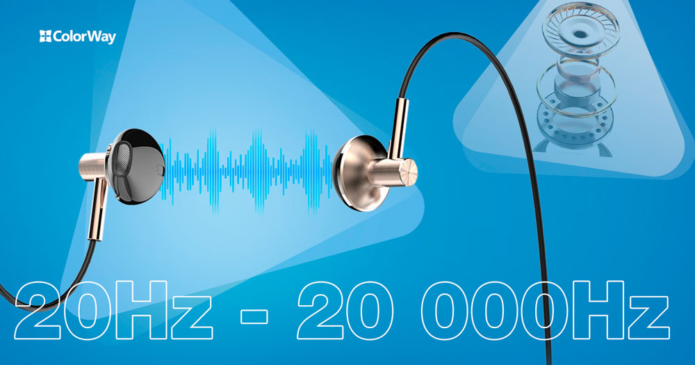 COLORWAY In-Ear Kopfhörer WD02, 3,5 mm Klinke, Eingebautes Mikrofon, Kabelsteuerung, Schwarz