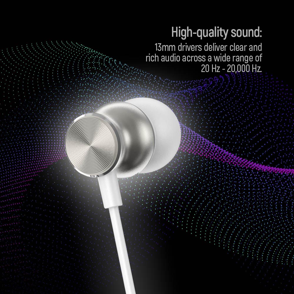 ColorWay UrbanBeat Kabelgebundene Kopfhörer – 3,5mm Klinke, Hochwertiger Sound & Mikrofon, Weiß