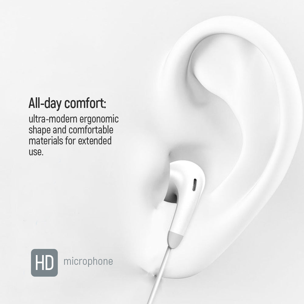 ColorWay Kopfhörer 3,5 mm Kabelgebundene Ohrhörer Sound Wave Weiß
