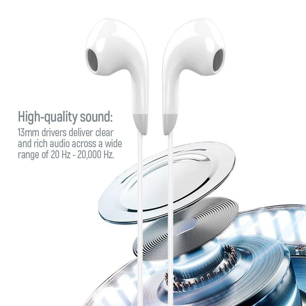 ColorWay Kopfhörer 3,5 mm Kabelgebundene Ohrhörer Sound Wave Weiß