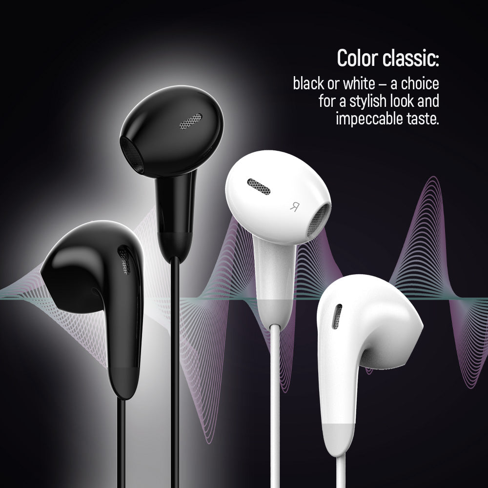 ColorWay Kopfhörer 3,5 mm Kabelgebundene Ohrhörer Sound Wave Weiß