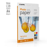 ColorWay Fotopapier hochglänzend, 180 g/m², A4, 20 Blatt