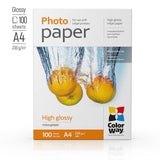 ColorWay Fotopapier hochglänzend, 230 g/m², A4, 100 Blatt
