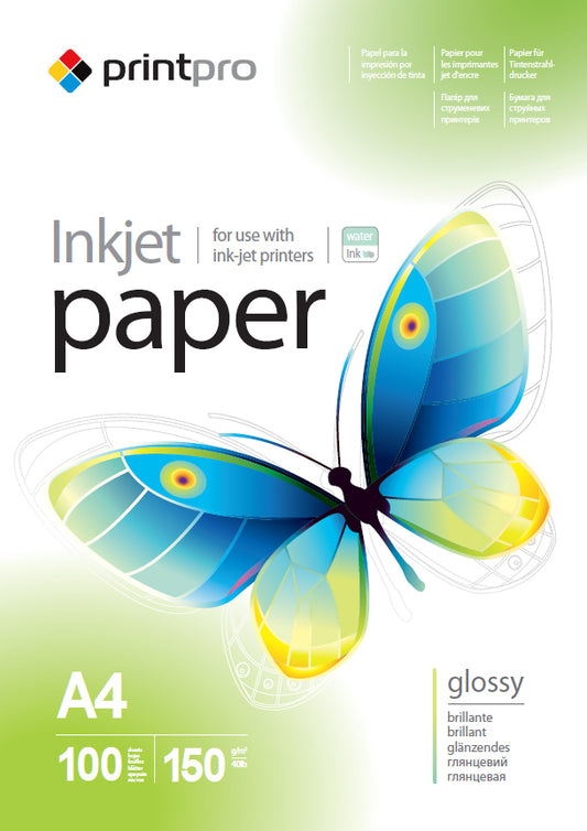 Fotopapier PrintPro by ColorWay Glänzend Glossy 150gsm A4 100 Blatt