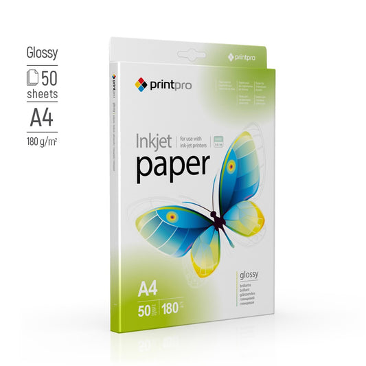 Fotopapier PrintPro von ColorWay glänzend 180g/m² A4 50 Blatt