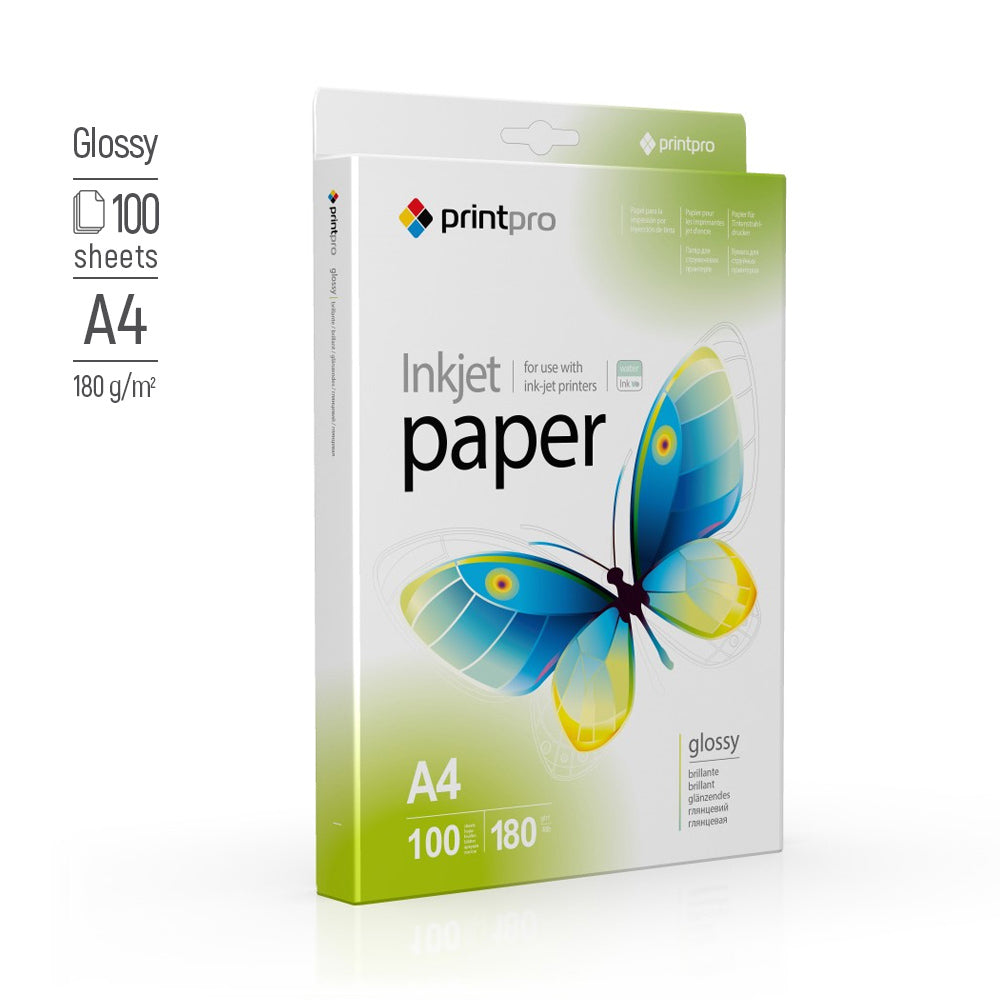 Fotopapier PrintPro von ColorWay glänzend 180g/m² A4 100 Blatt