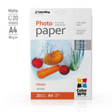 ColorWay Fotopapier matt 190g/m², A4, 20 Blatt