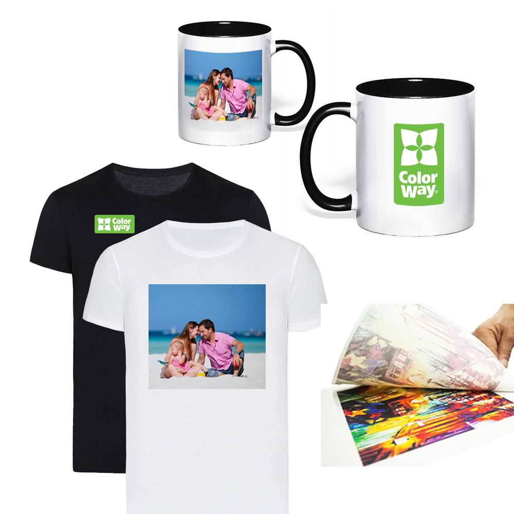 Fotopapier  ColorWay ART T-Shirt Transfer (weiß) 120 g/m², A4, 5 Blatt